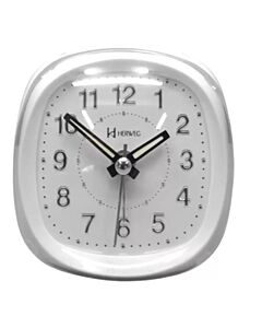 Relógio Despertador Herweg 2721-021 Branco Luz Noturna