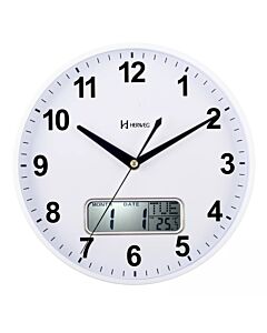 Relógio Parede Herweg Silencioso Termômetro 4608-021 Branco