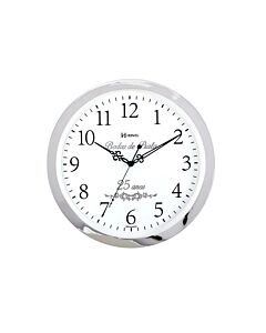 Relógio Parede Herweg 6840 028 Cromado Bodas Prata 34,6cm