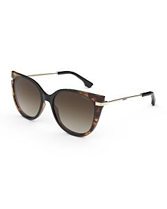 Óculos De Sol Colcci Giulia C0203afr34 Marrom Brilho Demi Lente Marrom Degradê