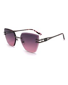 Óculos Solar Colcci C0278d4035 Grafite Brilho Lente Violeta Degradê cat1 