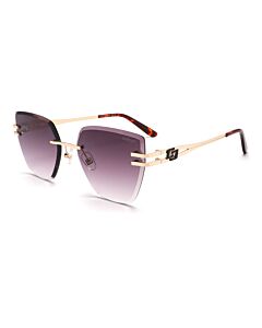 Óculos De Sol Colcci C0278e1033 Dourado Brilho Lente Cinza Degradê