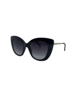 Óculos de Sol Bulget Bg8095 A01 Preto Brilho Lente Cinza Degradê