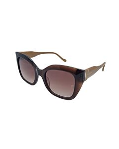 Óculos de Sol Ana Hickmann Ah90034 G02 Marrom Lente Marrom Degradê