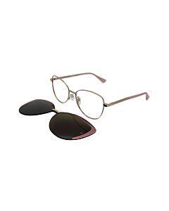 Óculos De Grau Ana Hickmann Clip On Vivi 1 05a Dourado Brilho