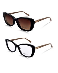 Óculos de Grau Bulget Clip On Bg7157 A03 Preto Brilho