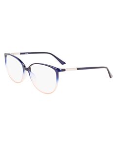 Óculos de Grau Calvin Klein Ck21521 438 56 Azul Translúcido Degradê 