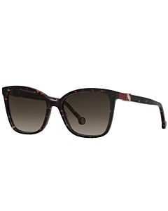 Óculos De Sol Carolina Herrera Her0273/s 086ha 56 Marrom Brilho Havana Lente Marrom Degradê