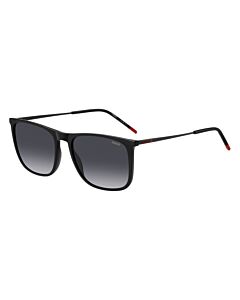 Óculos De Sol Hugo Hg1319/s 807 57 Preto Brilho Lente Cinza Degradê