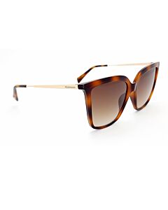 Óculos de Sol Hickmann Flora Hi50004 G21 Marrom Brilho