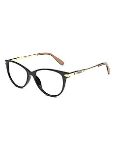 Óculos de Grau Colcci Sofia C6124a3453 Preto Dourado Brilho  