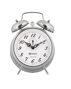 Relógio Despertador Herweg 2380 207 Cromado Picoteado