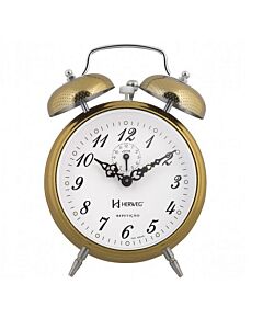 Relógio Despertador Herweg 2380 208 Dourado Picoteado