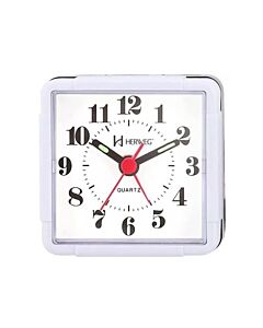 Relógio Despertador Herweg 2504 021 Branco Quartz