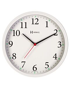Relógio Parede Herweg 6126s 021 Branco Silencioso Sem Tic Tac