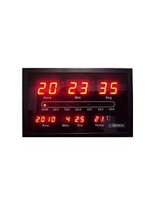 Relógio Parede Herweg 6289 Digital Led Termômetro Calendario