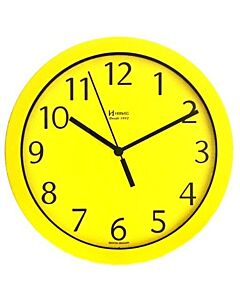Relógio Parede Herweg 6718 268 Alumínio Amarelo 24,5cm