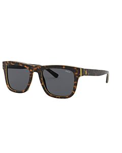 Óculos Solar Polo Ralph Lauren Ph4161 582787 52 Marrom Havana Amarelo Lente Cinza - Marrom - 52