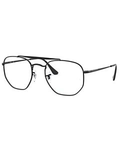 Óculos de Grau Ray Ban The Marshal Rb3648v 2509 54 Preto Brilho 