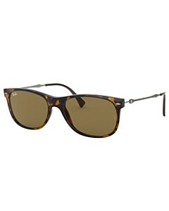 Óculos de Sol Ray Ban Rb4318 710/73 55 Marrom Havana Lente Marrom