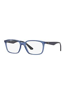 Óculos de Grau Ray Ban Rb7176l 5941 54 Azul Translucido 