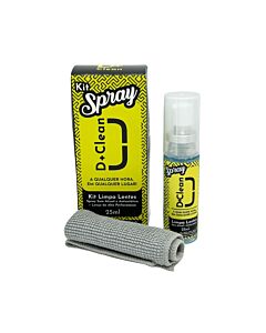 Kit Spray Limpeza Lentes + Lenço Micro Fibra D+ Clean 66550