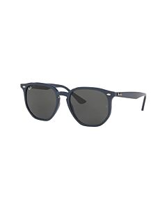 Óculos de Sol Ray Ban Rb4306l 657787 54 Cinza Brilho Lente Cinza