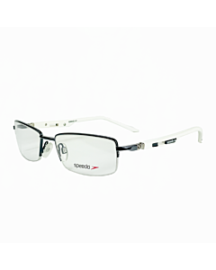 Óculos de Grau Speedo Sp1228 06c Azul Escuro Branco Haste 360 Graus